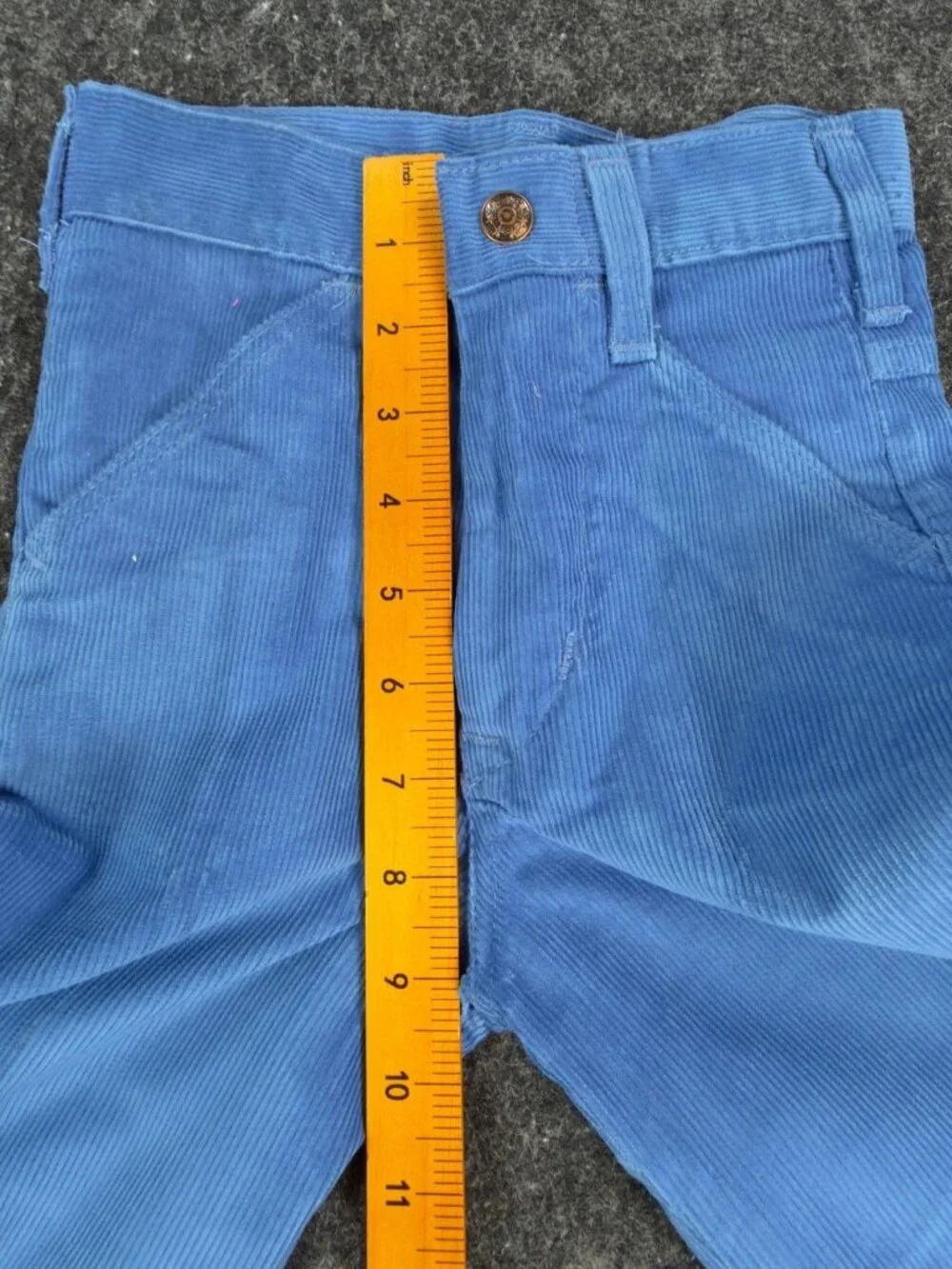Toddy Winks Corduroy Pants Girls 4 Blue Cotton Blend Slim Vintage Deadstock NWT